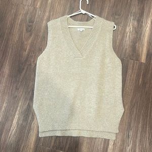 Tan sweater vest
